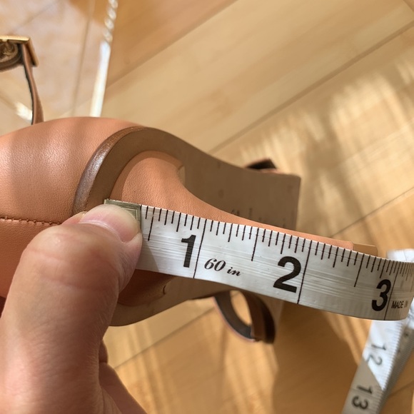 ๐ค๐ค Tibi Ilana Leather Stiletto Sandals - Sz 35.5 - Neutral Heel ๐ค๐ค - Picture 14 of 15